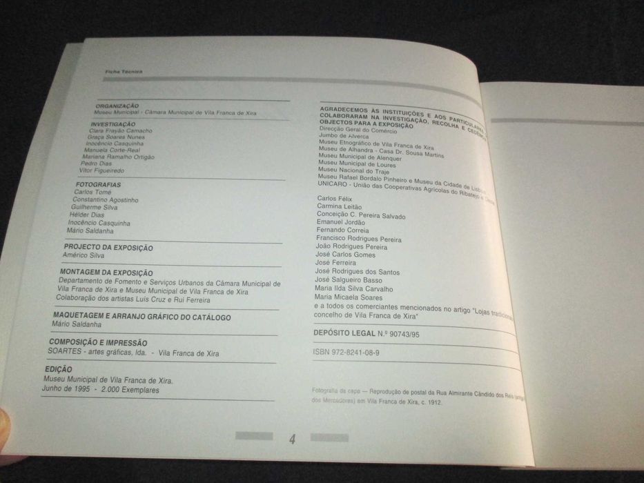 Livro O Comércio em Vila Franca de Xira
