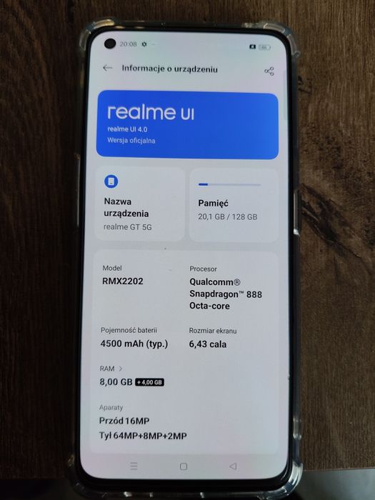 REALME GT 5G stan bardzo dobry