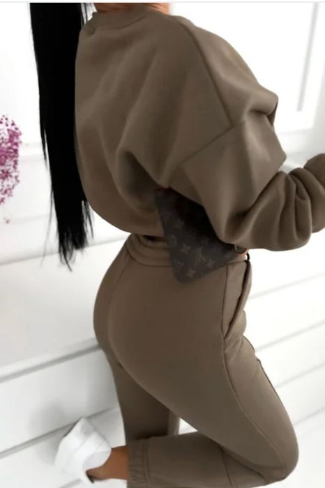 Dres damski ocieplany Bluza+ Spodnie