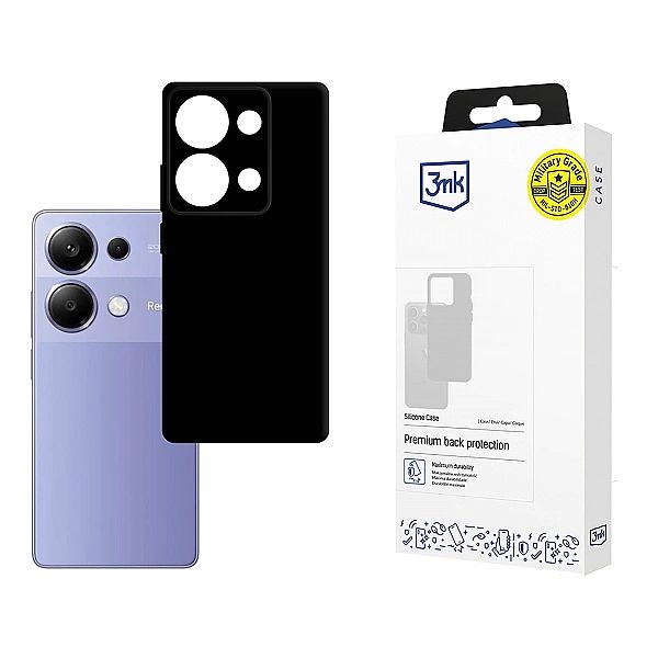 Etui 3mk Silicone Case na Xiaomi Redmi Note 13 Pro 4G - czarne