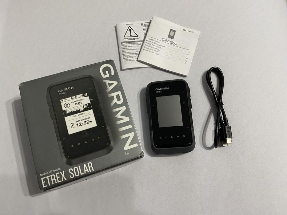 Навигатор Garmin eTrex Solar GPS (010-02782-00) Солнечный заряд
