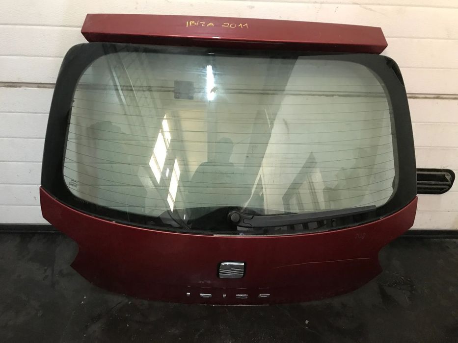 TAMPA DA MALA SEAT IBIZA 6J 08-16 (CINZA) (VERMELHO)