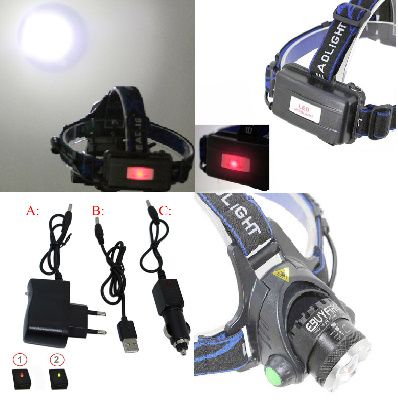 Lanternas de cabeça até 8000Lm