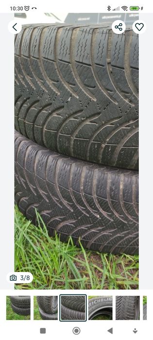 Opony zimowe 5mm 215/55/16 Michelin N