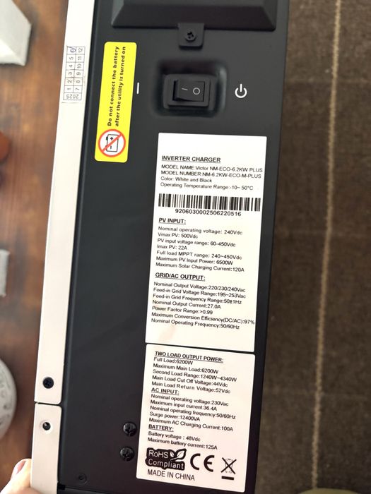 Inversor e 7 paineis solares