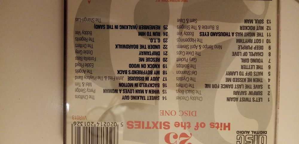 25 Hits of the sixties 4 płyty składanka