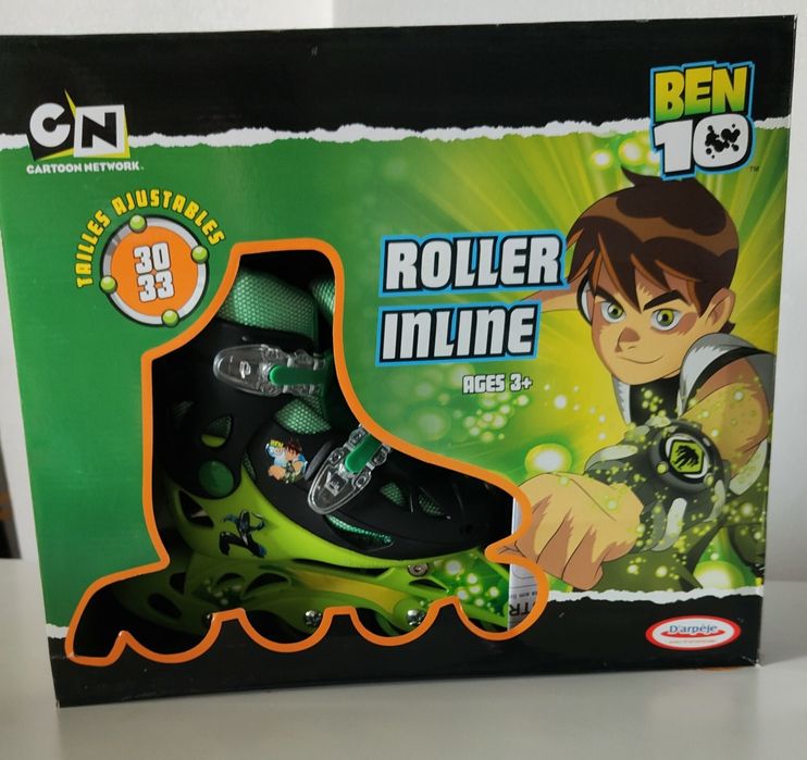 Patins em Linha Ben10 (ajustáveis 30 a 33 e/ou 34 a 37)