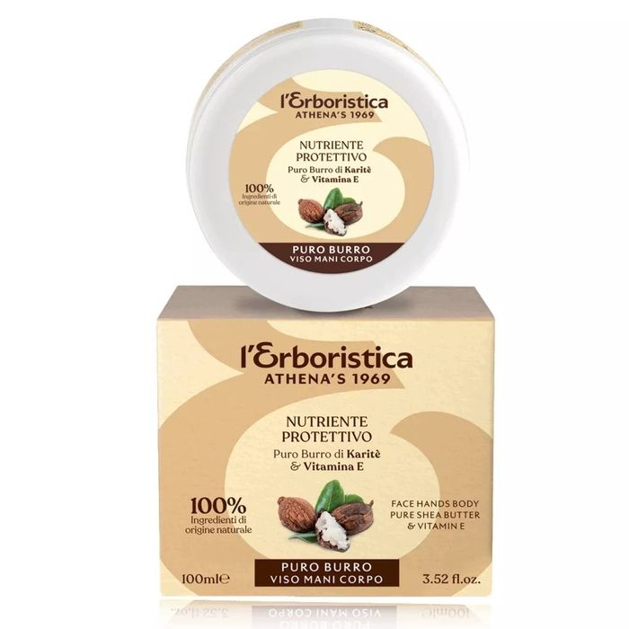 masło shea z witaminą e do twarzy ciała i dłoni l'erboristica 100ml