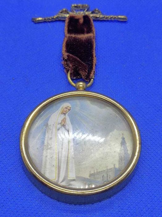 Medalha pingente registo Nossa Senhora de Fátima