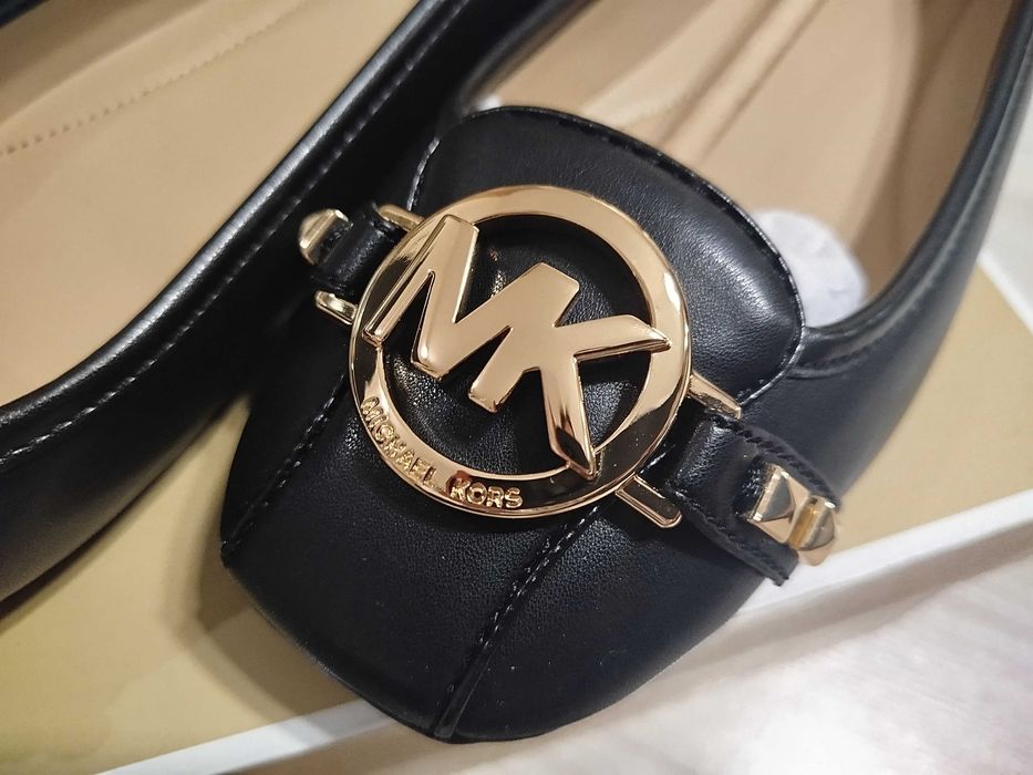 Buty damskie baleriny czarne nowe Michael Kors, rozmiar 7,5