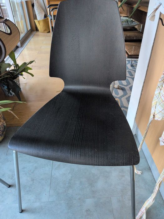 Cadeiras pretas jantar Vilmar IKEA