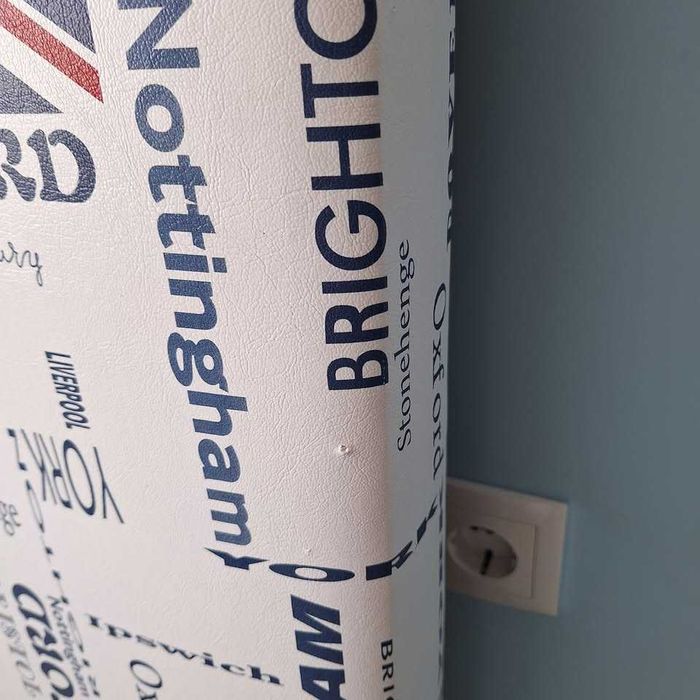 Cabeceira Cama 1.2x1.6 Couro Estilo Britânico