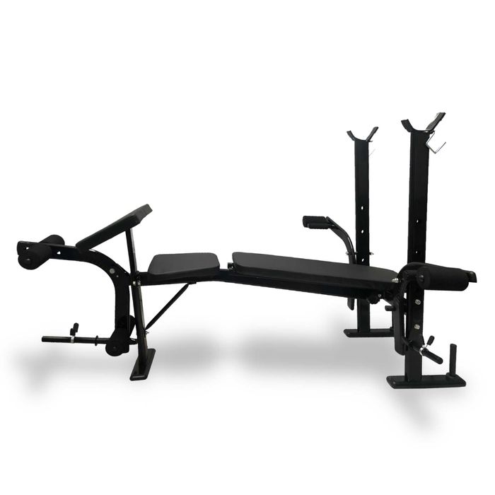 Ławka ławeczka treningowa ze stojakami regulowana z modlitewnik