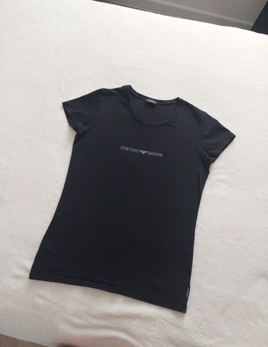 Czarny t-shirt Emporio Armani