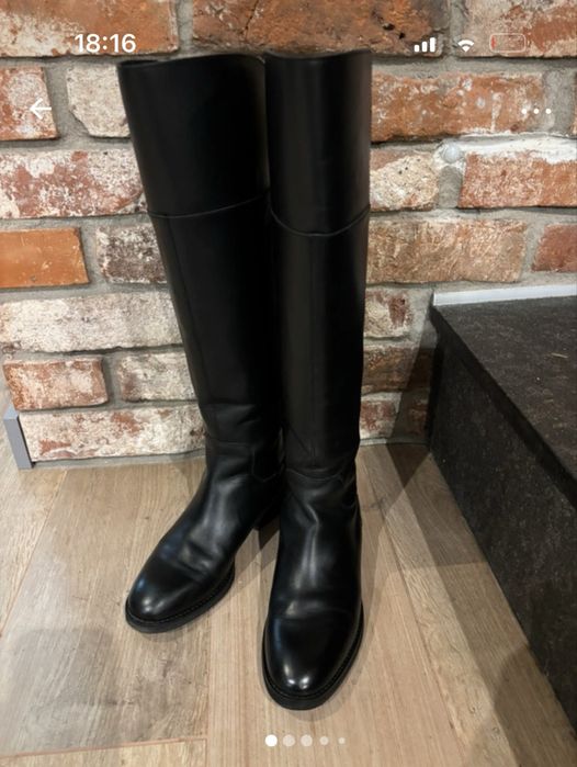 Kozaki oficerki Jil Sander 39