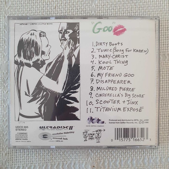 Sonic Youth - Goo - CD Original Master Recording 24kt Gold USA-Rarytas