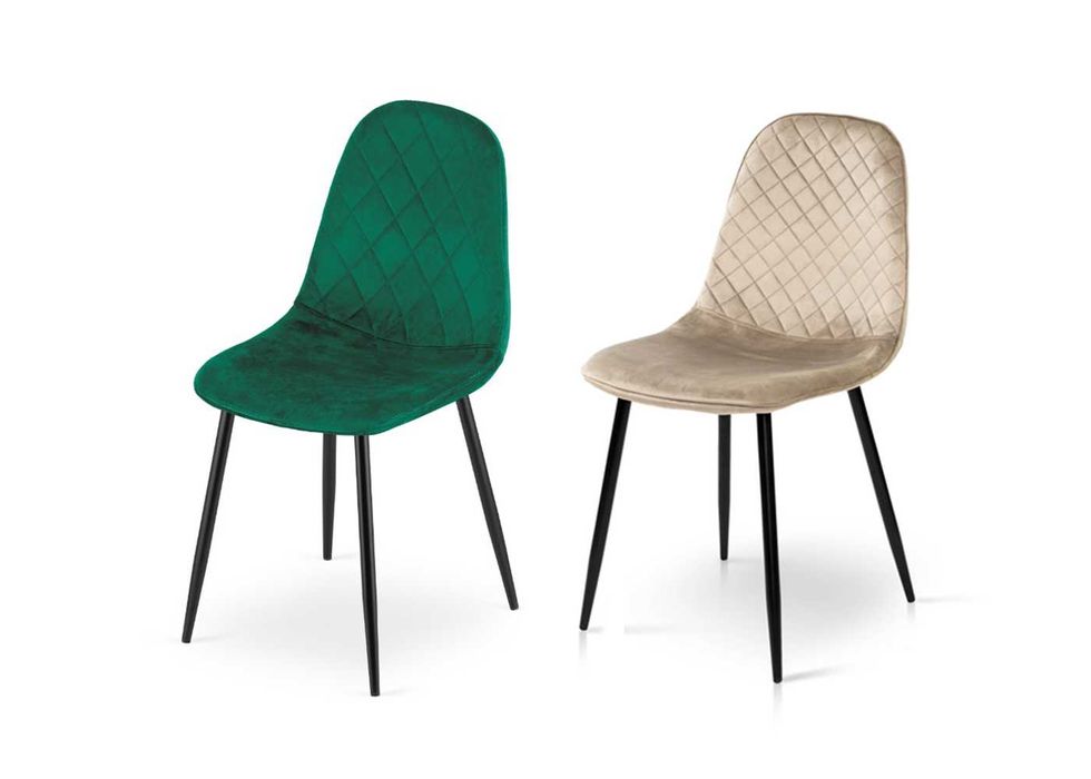 Крісло стілець Скандинавський, стул лофт EVA ВЕЛЮР (капучіно, зелений)