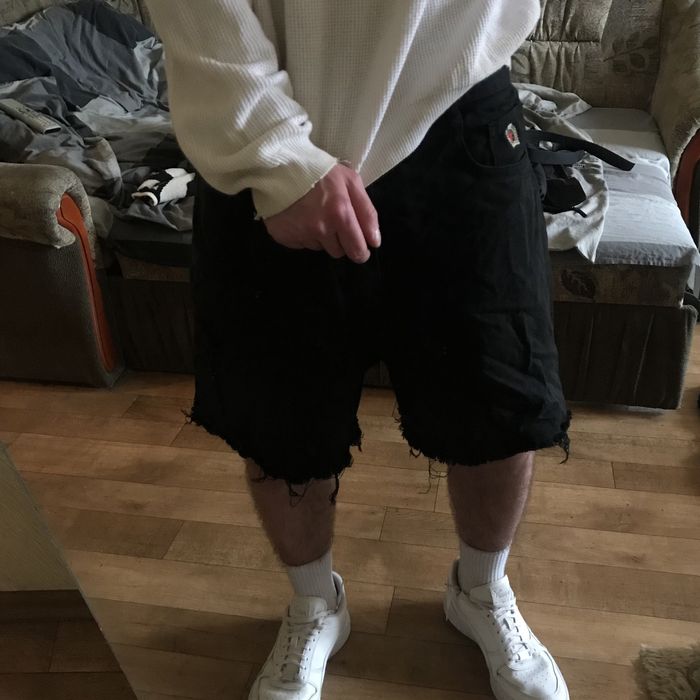 Шорти Tommy Hilfiger чорні базові M-L оверсайз