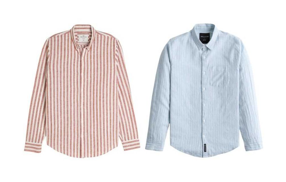 Льняная рубашка Hollister (Abercrombie & Fitch) Оригінал