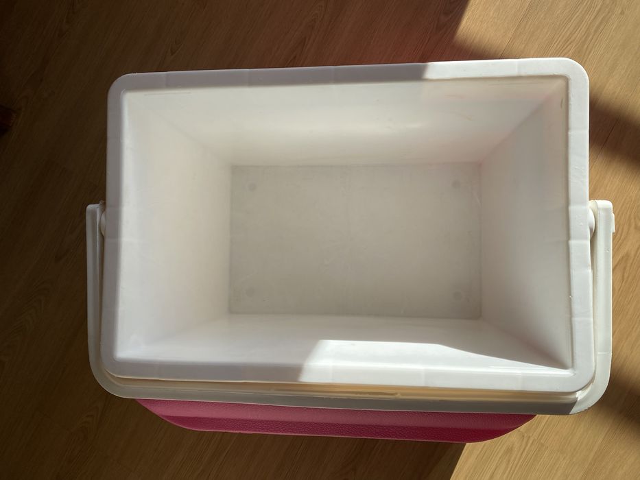 Geleira rosa e branca