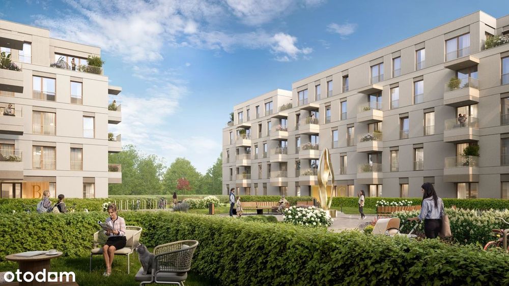 3-pokojowe mieszkanie 44m2 + balkon