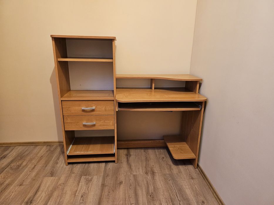 Biurko komputerowe z szafką