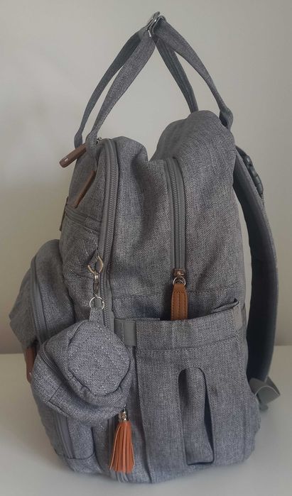Mochila maternidade e porta documentos