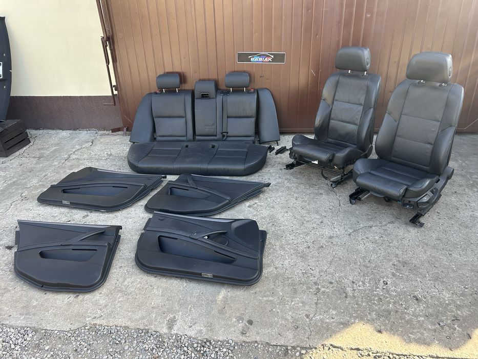 Fotele e61 Tapicerka e61 skora e61 sporty e61 sportsitze e61 GRZANE PODGRZEWANE wysylka duzo foto BARDZO LADNE