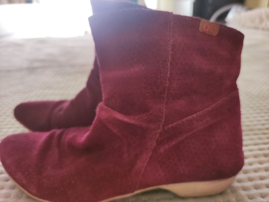 Botins Slouchy Camurça