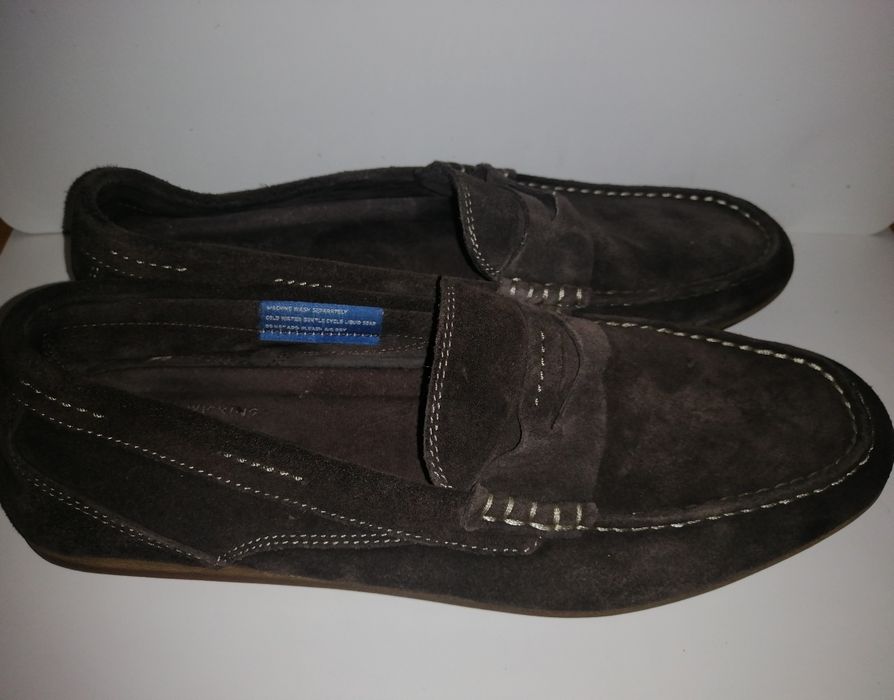 Макасины замшевые. Лоферы Rockport.