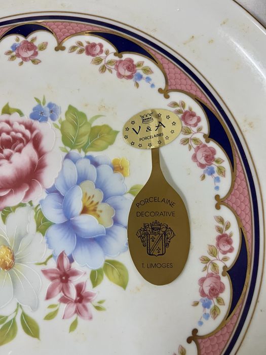 Conjunto Sobremesa Vista Alegre/Limoges - Ouro 24K
