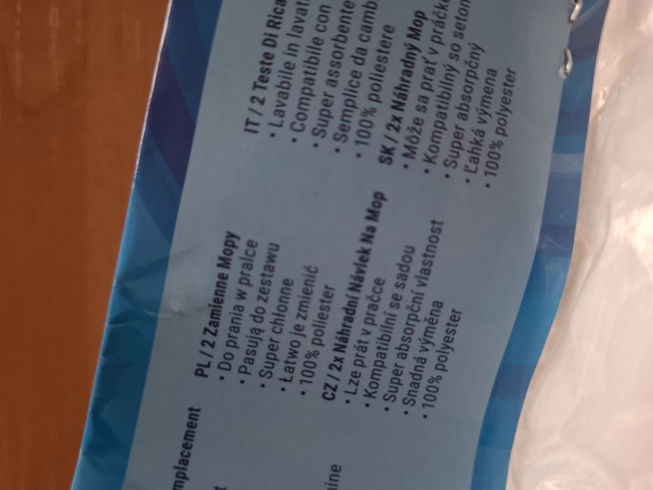 2 szt nowe mopy 100%poliester