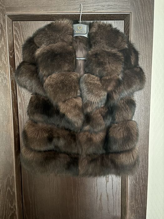Жилет из финского песца под соболь