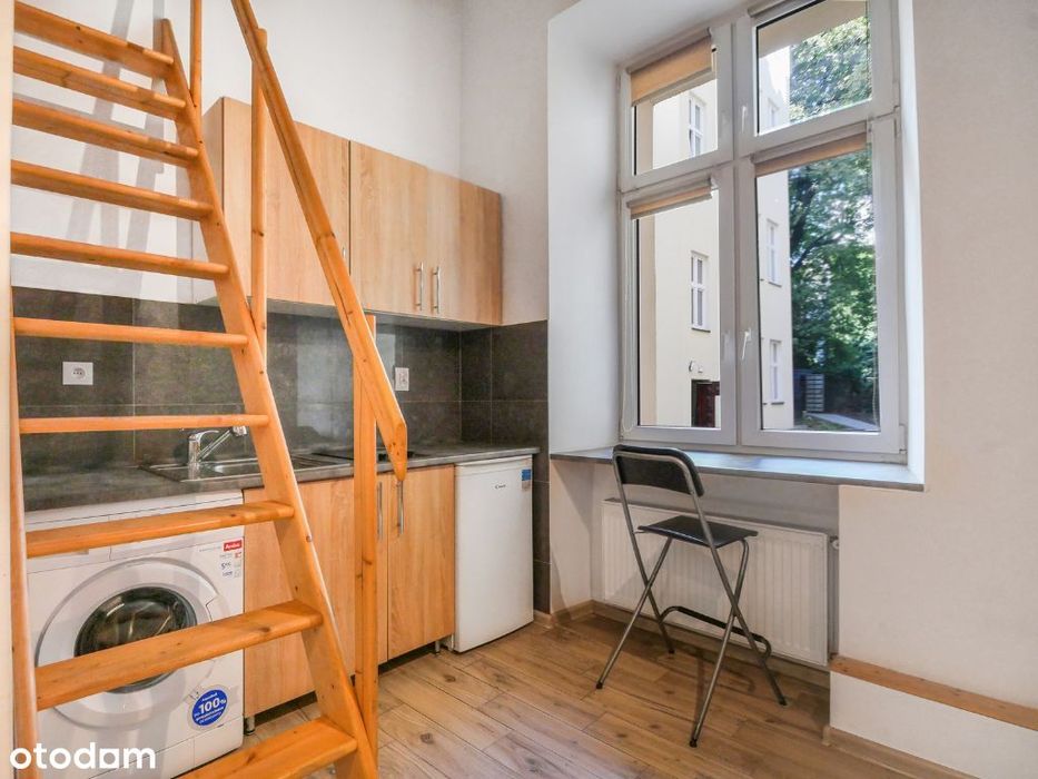 1-pokojowe gotowe do zamieszkania z antresolą, 16 m2. , biały kruk