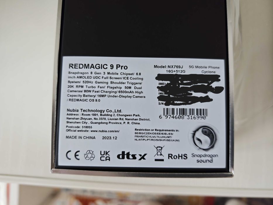 RedMagic 9 Pro 16/512GB Etui