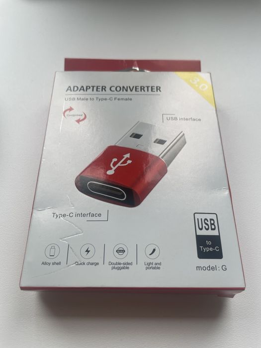 Адаптер перетворювач usb na typ C