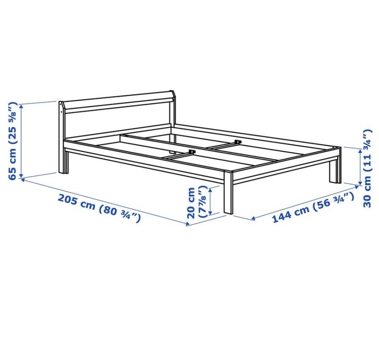 Cama ikea Neiden madeira
