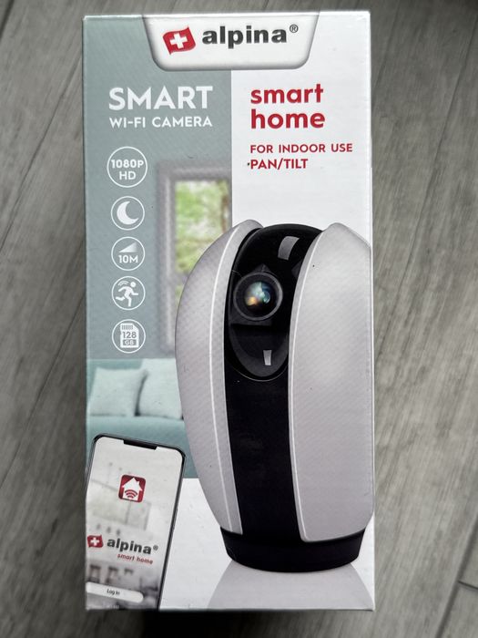 Obrotowa kamera Wi-Fi Alpina Smart Home 1080p HD (Niania / Dom / Zwierzęta)