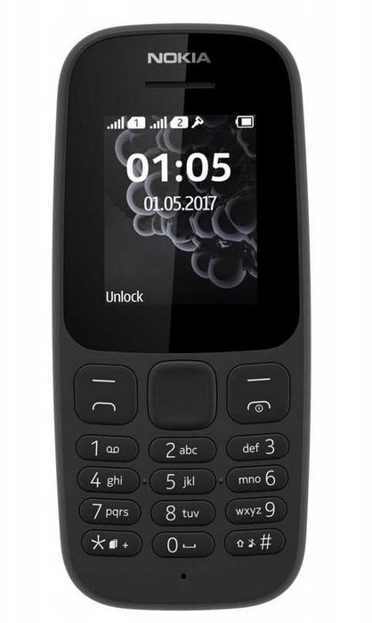 Nokia 105 4 MB / 4 MB 2G czarny DUAL SIM J.POLSKI