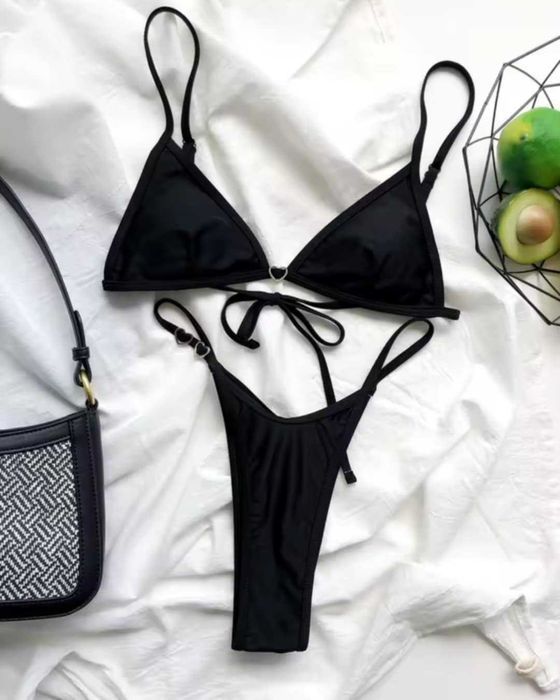 Dwuczęściowe bikini czarne rozmiar S