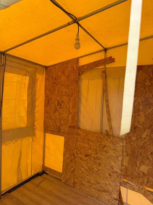 Avançado / Estrutura de Campismo Residencial 6x6m (Com Interior em OSB)
