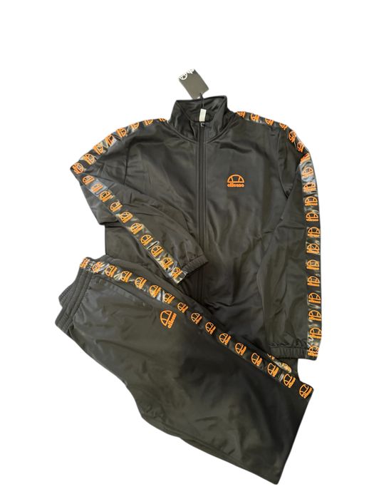 Dres męski sportowy spodnie bluza Ellesse czarny wygodny rozmiar M