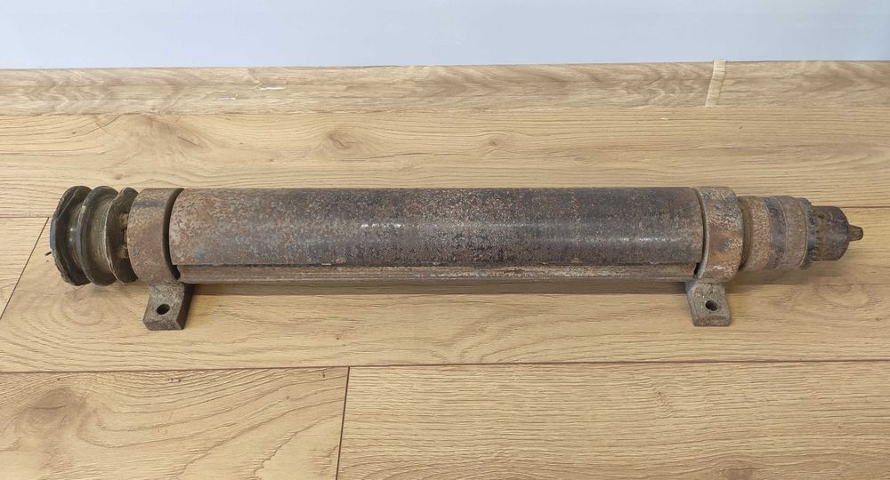 Solidny Wał do Heblarki  Wyrówniarki + Uchwyt Wiertarski  PRL
