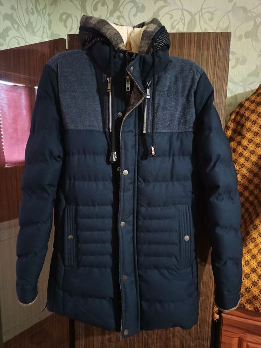 Куртка зимова на хутрі з капюшоном