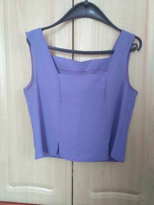 Сиреневый топ-майка