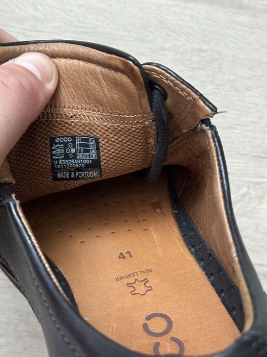 Чоловічі шкіряні туфлі ecco bally geox
