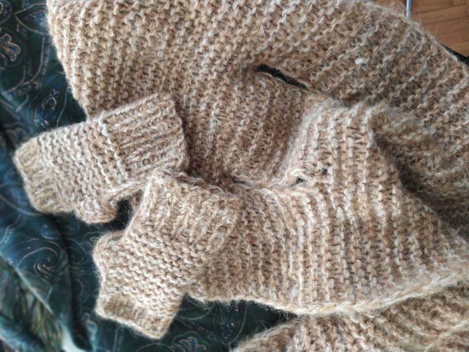 Szal i mitenki handmade