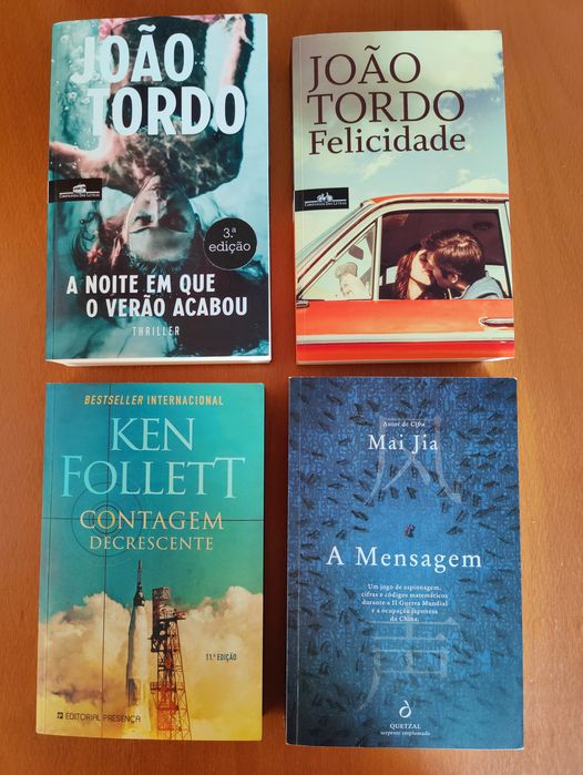 Livros de ficção: João Tordo, Ken Follett