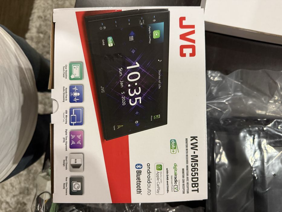 Novo - Auto Radio JVC kw m565dbt 2 din (Pioneer Kenwwod jbl Blaupunkt Alpine)