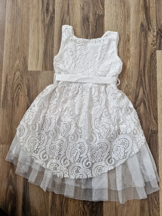 Zestaw sukienka i jeansowa bluza, roz.104